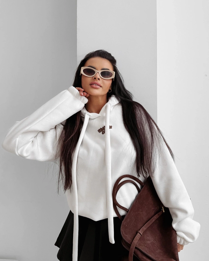 Bluza Olavoga Z Kapturem Frost Layer ecru