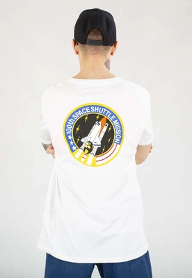 T-shirt Alpha Industries Space Shuttle 176507 biały
