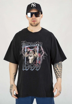 T-shirt Prosto Baggy Urbgym Washed czarny