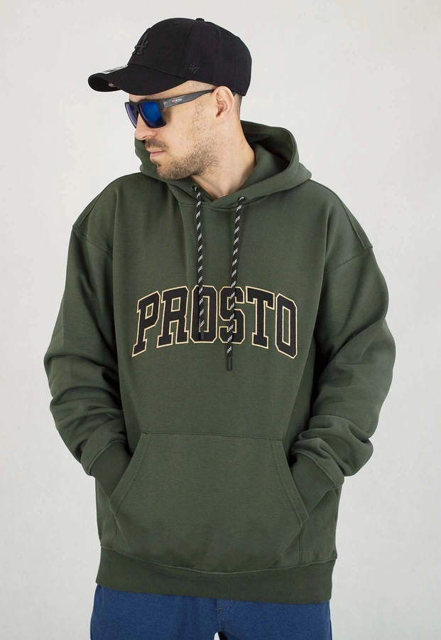 Bluza Prosto Z kapturem College99 ciemno zielona