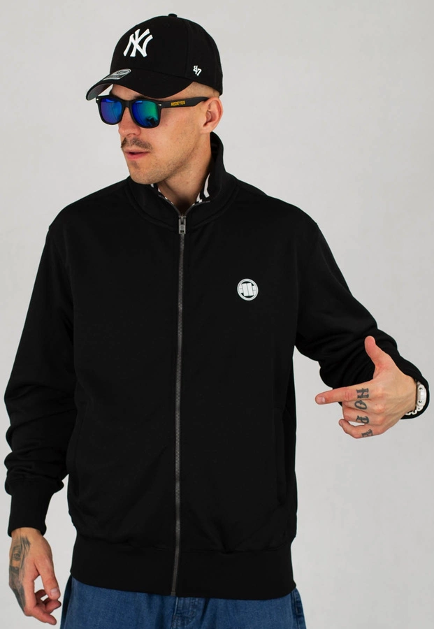 Bluza Pit Bull Bez Kaptura Zip Small Logo Terry Group czarna