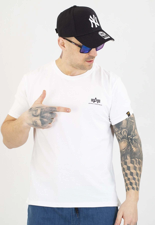 T-shirt Alpha Industries Back Print 128507 biały