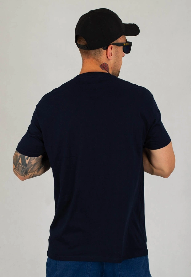 T-shirt Niemaloga Slim 150 Smooth granatowy