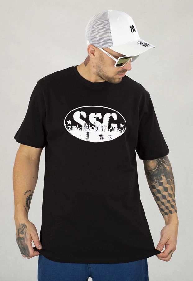 T-Shirt SSG Oval City czarny