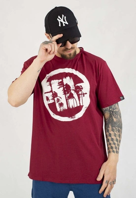 T-shirt Pit Bull Logo Palms 170 burgundy