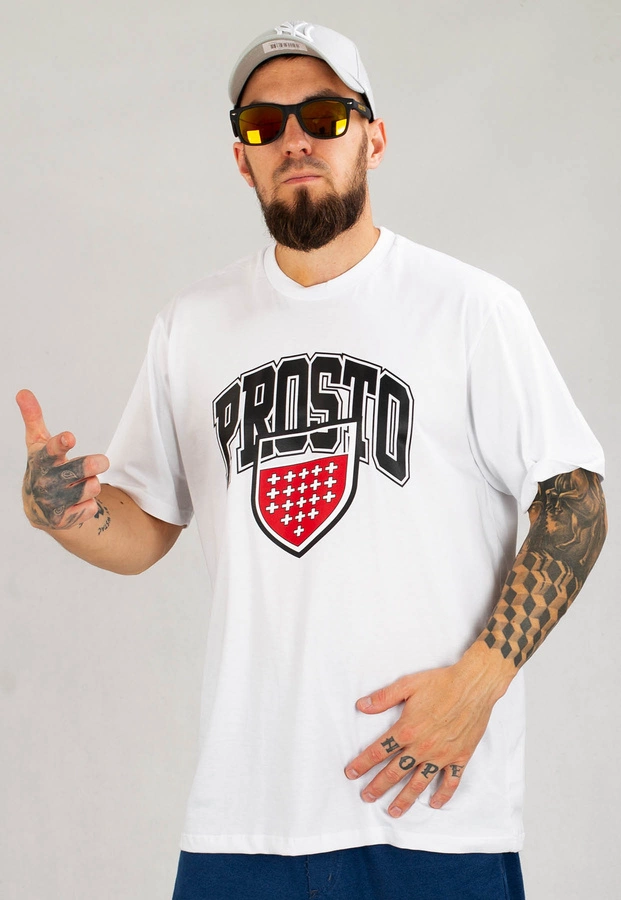 T-shirt Prosto Unipro biały