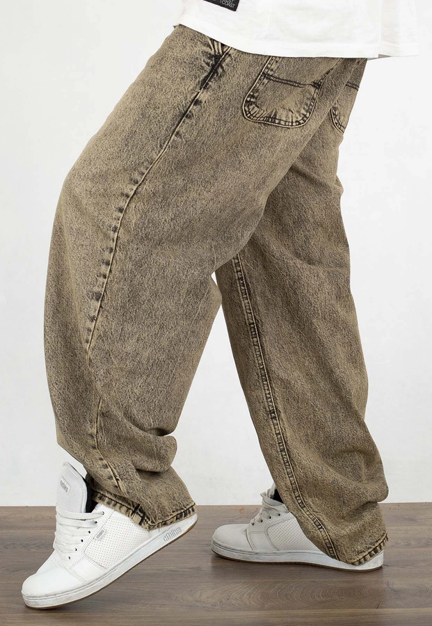 Spodnie I8 Denim BAG76 Baggy black brown