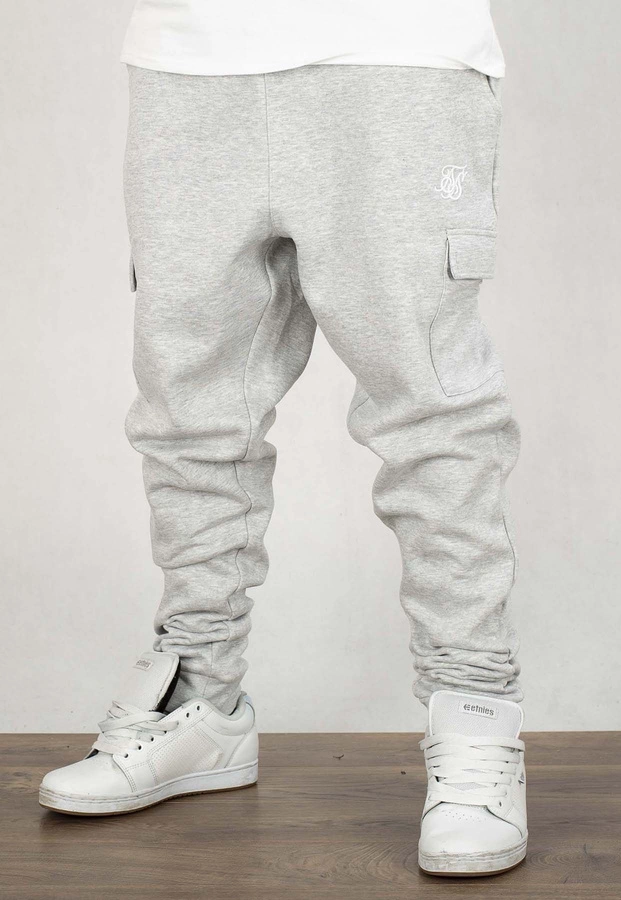 Dresy SikSilk Essentials Cargo Joggers szare