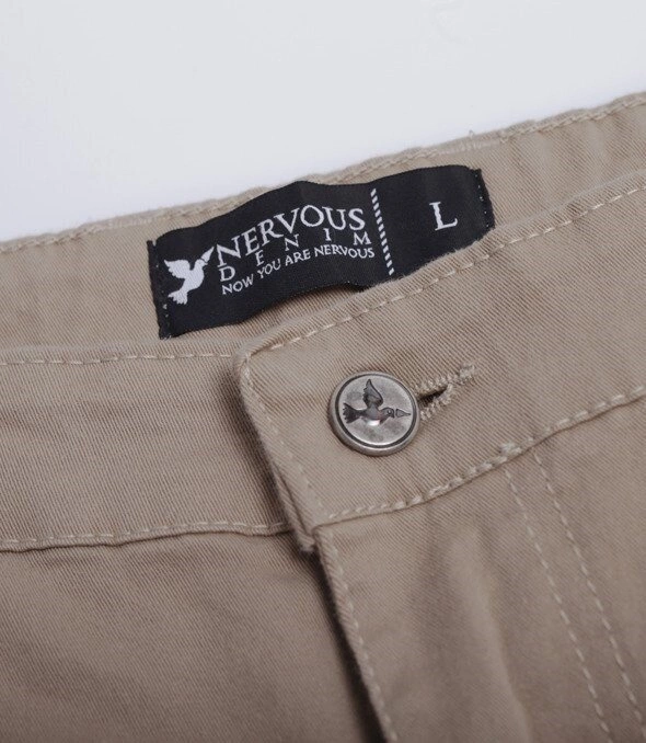 Nervous SS19 Chino Spodnie Materiałowe Piaskowy