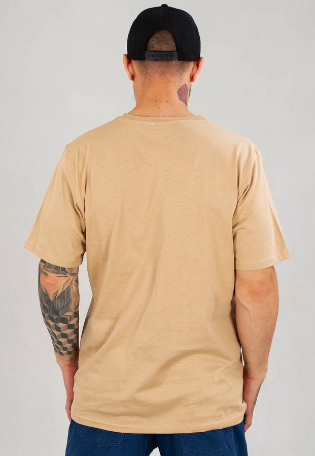 T-shirt El Polako Small Classic brązowy