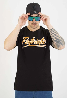 T-shirt Patriotic Retro Script czarny