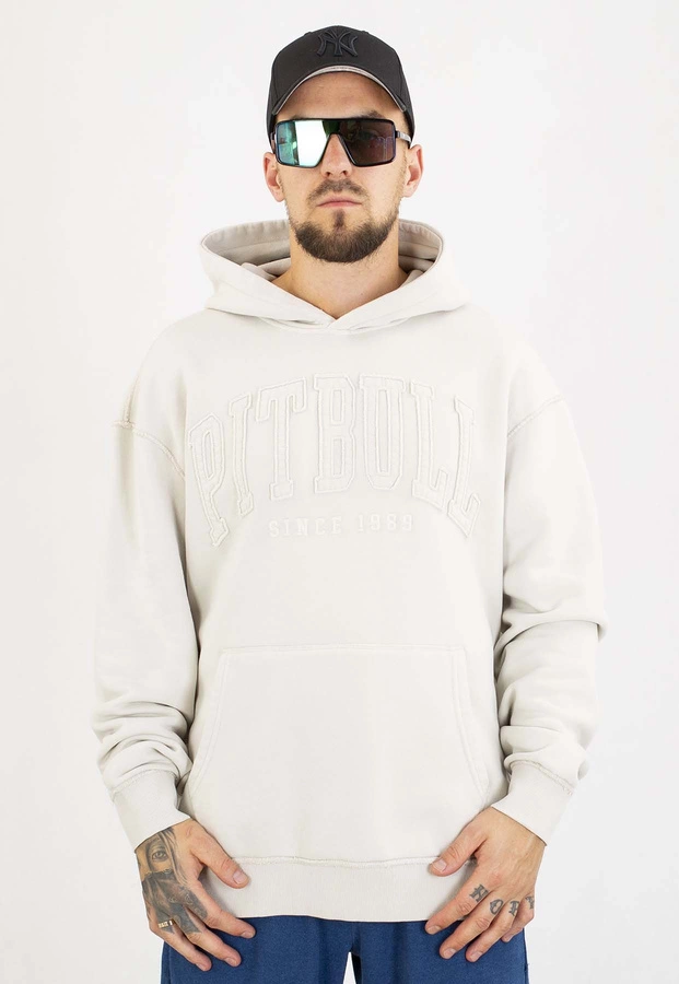 Bluza Pit Bull Z Kapturem Orlando white stone