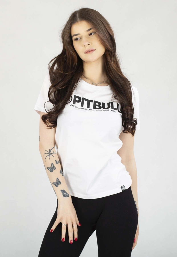 T-Shirt Pit Bull Slim Fit Pitbull R biały