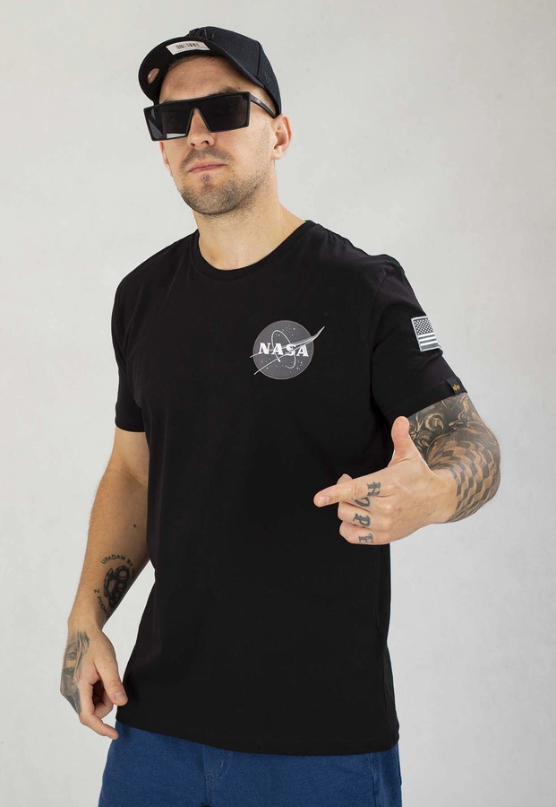 T-shirt Alpha Industries Space Shuttle 176507 czarny