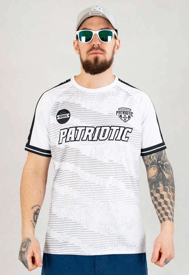 T-shirt Patriotic Football Line biały