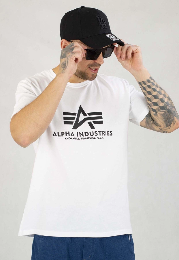 T-shirt Alpha Industries Basic 100501 biały