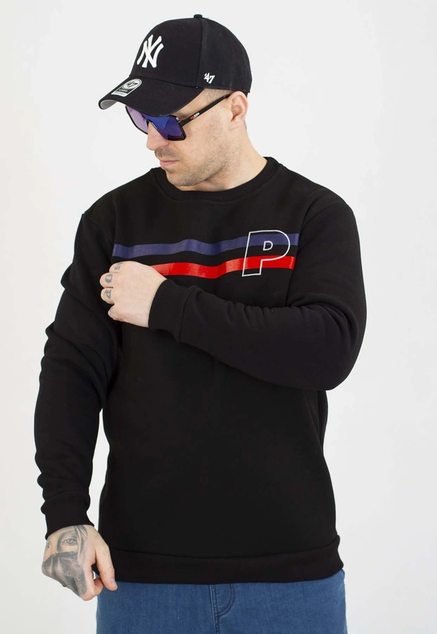 Bluza Patriotic Bez Kaptura P Double Line czarna