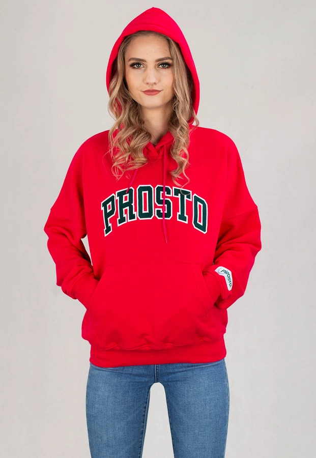 Bluza Prosto Hoodie Lobby czerwona