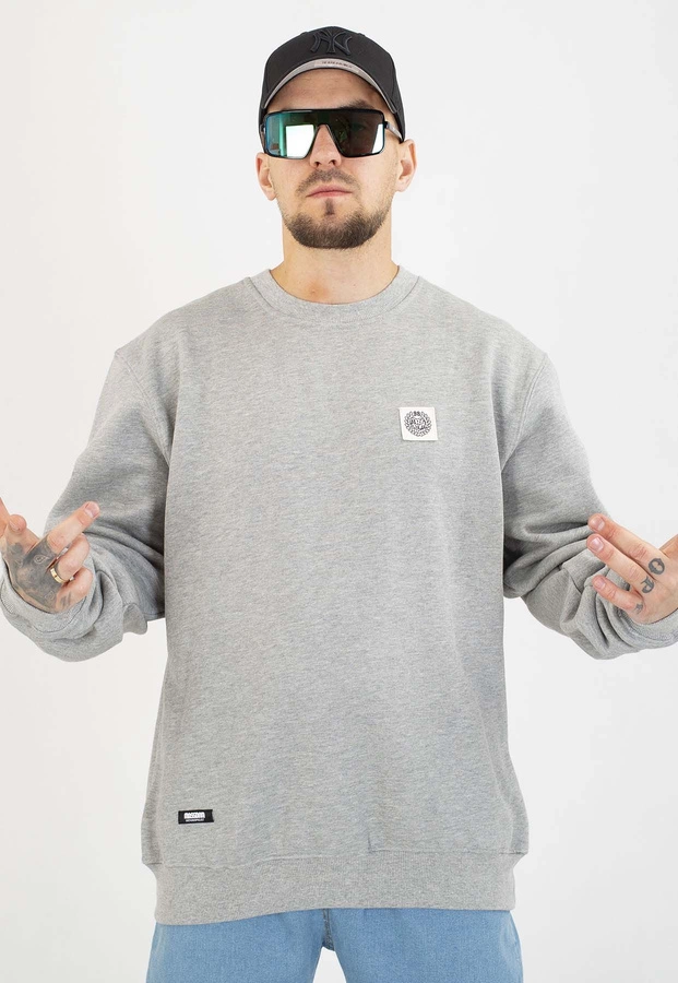 Bluza Mass Bez Kaptura Patch szara