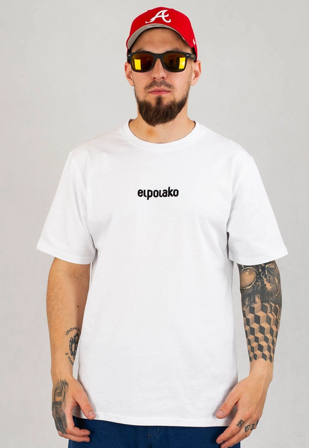 T-shirt El Polako Small Classic biały