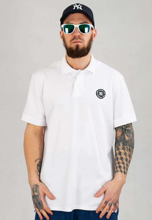 T-shirt Polo Diil Circle biały