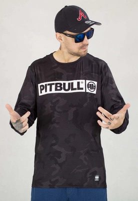 Longsleeve Pit Bull Sportowy Mesh Performance Pro Plus Net Camo Hilltop II czarny