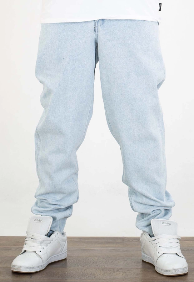 Spodnie Karl Kani Tapered Five Pocket Denim Small Signature 6000427 bleached blue