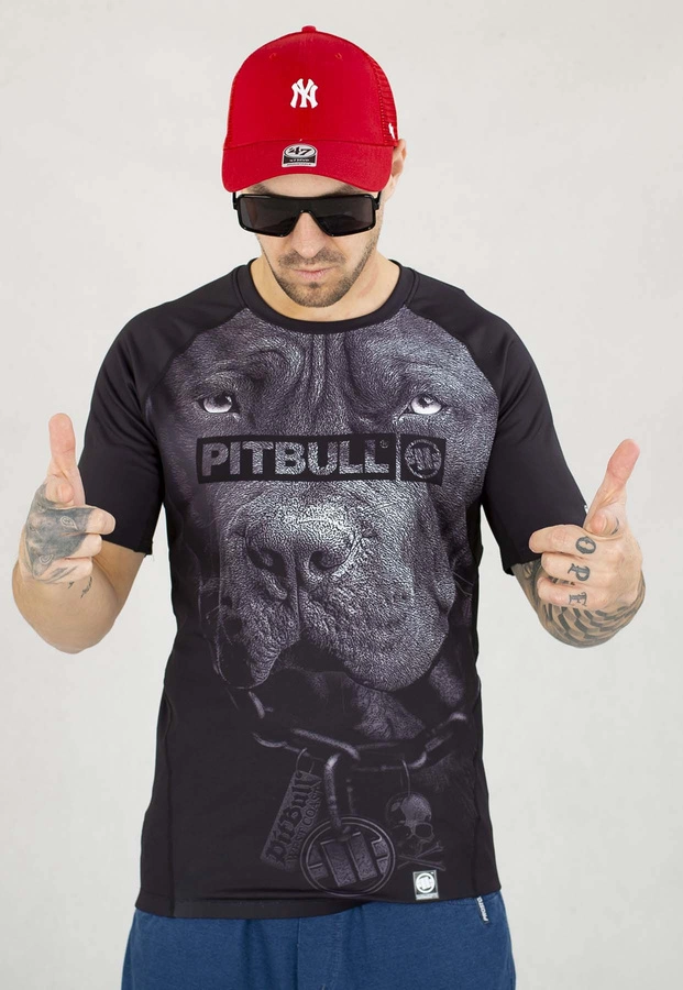 T-shirt Sportowy Pit Bull Rashguard Shortsleeve Born In 1989 czarny