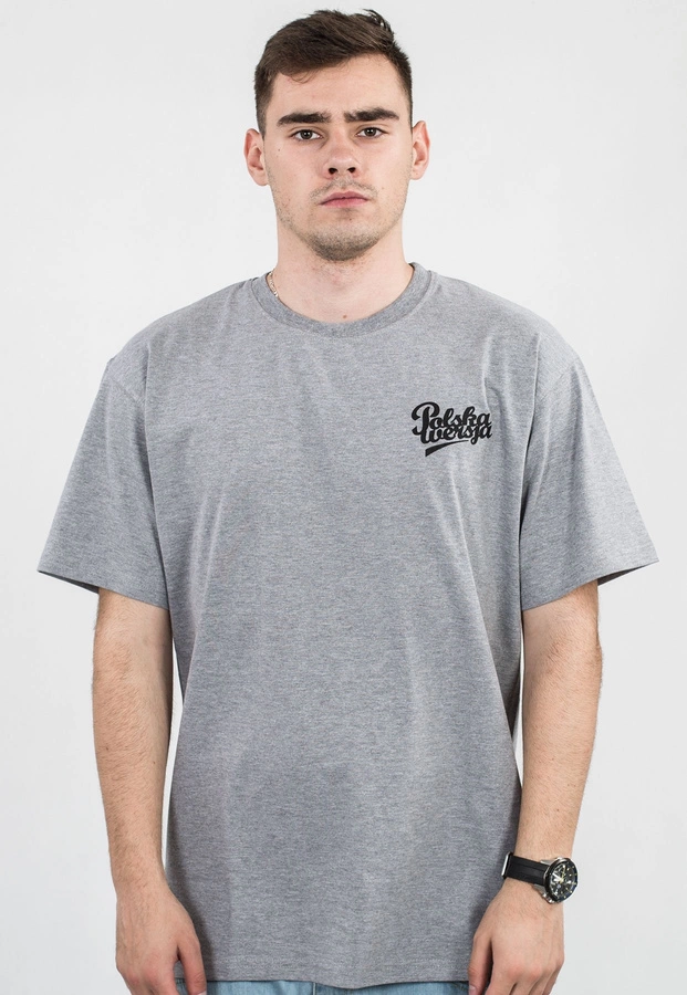 T-shirt Polska Wersja PW Small Logo szary