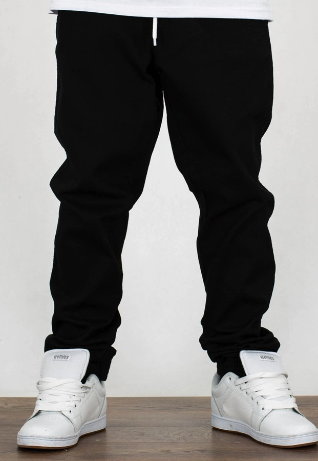 Spodnie El Polako Joggery Slim Jeans z Gumą New Box czarna