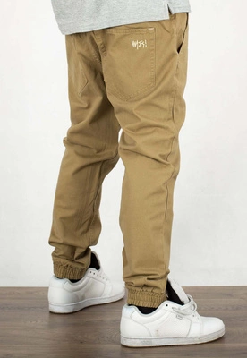 Spodnie Mass Jogger Pants Tapered Fit Signature 2.0 beige