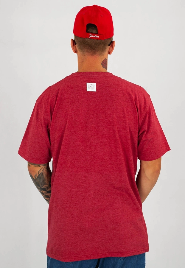 T-shirt Mass Base Small Logo bordowy