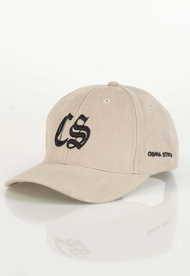 Czapka Snapback Ciemna Strefa CS beżowa