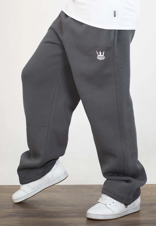 Dresy Jigga Wear Baggy Logo Drawcord Smoked grafitowe