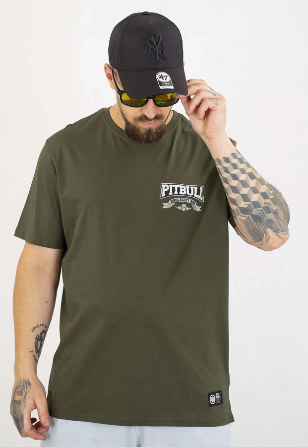 T-shirt Pit Bull Troublemaker 170 old green
