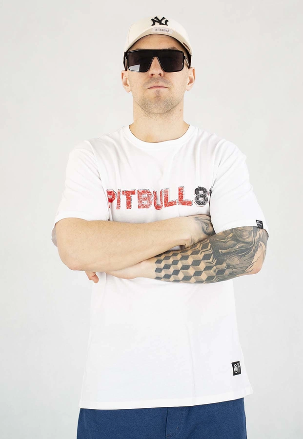 T-shirt Pit Bull Dog 89 biały