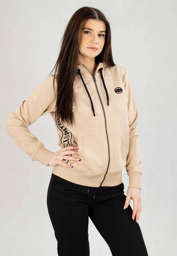 Bluza Pit Bull Z Kapturem Zip  French Terry La Deta piaskowa