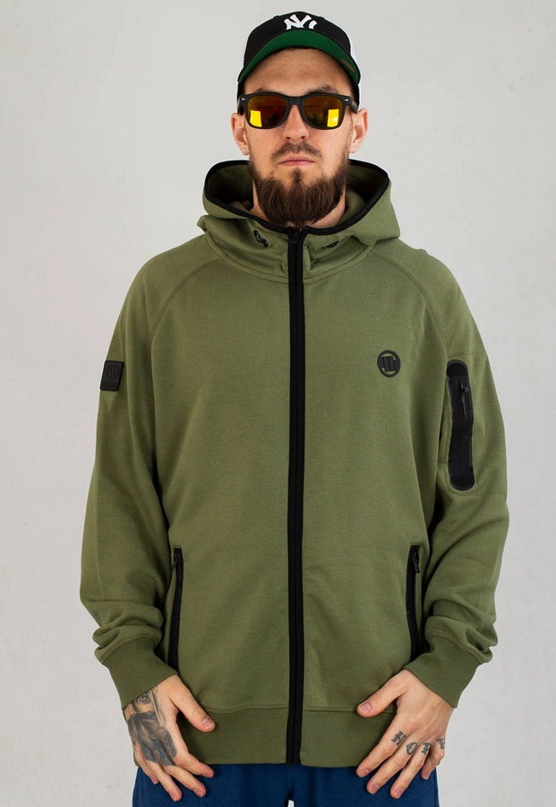 Bluza Pit Bull Hooded Zip Hermes oliwkowa