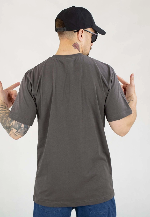 T-shirt Elade Box Logo 3D grafitowy