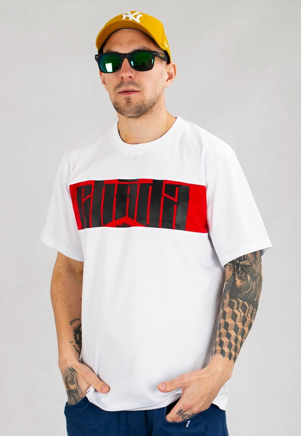 T-shirt Chada Cut biały