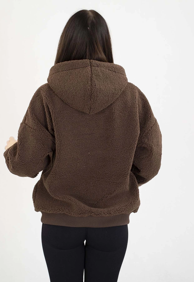 Bluza Pit Bull Z Kapturem ZIP Daisy dark chocolate