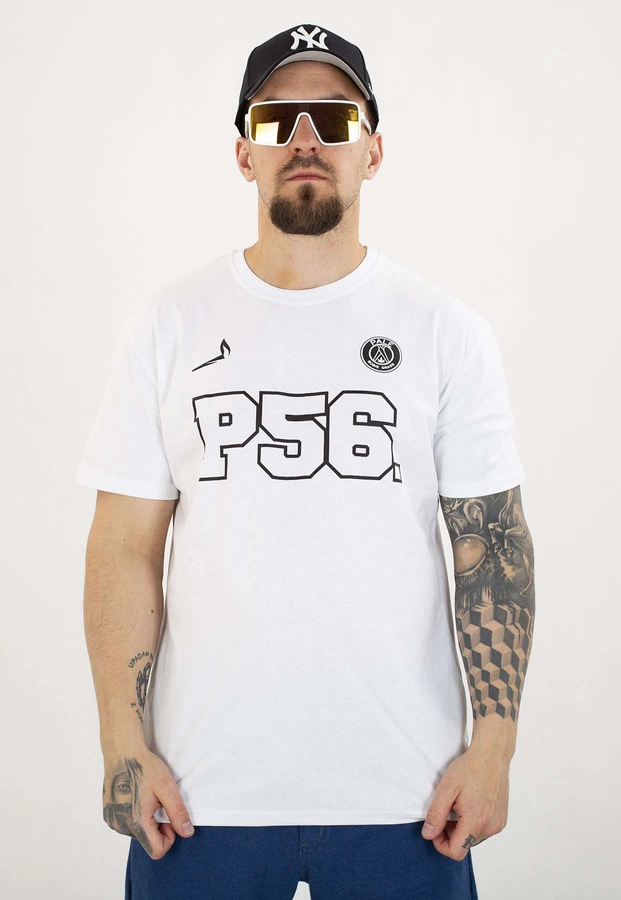 T-shirt Dudek P56 Palę Sobie Grass biały