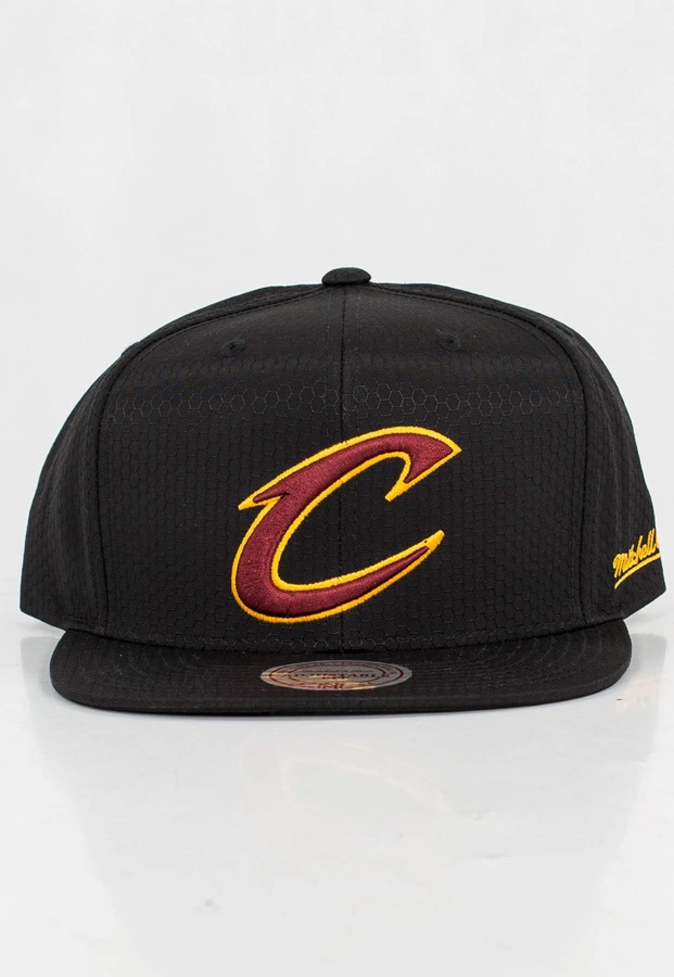 Czapka Snapback Mitchell & Ness NBA Black Riptop Honeycomb Cleveland Cavaliers