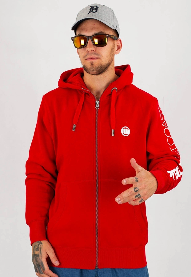 Bluza Pit Bull Zip Sleeve TNT czerwona