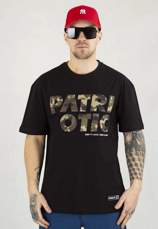 T-shirt Patriotic Cls Camo czarny