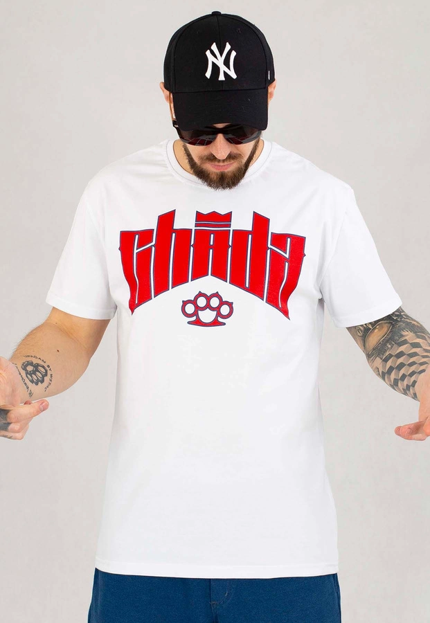 T-shirt Chada Kastet Logo biały