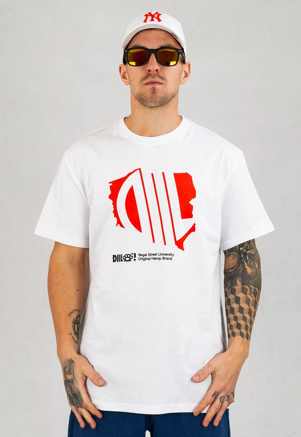 T-shirt Diil Poland biały