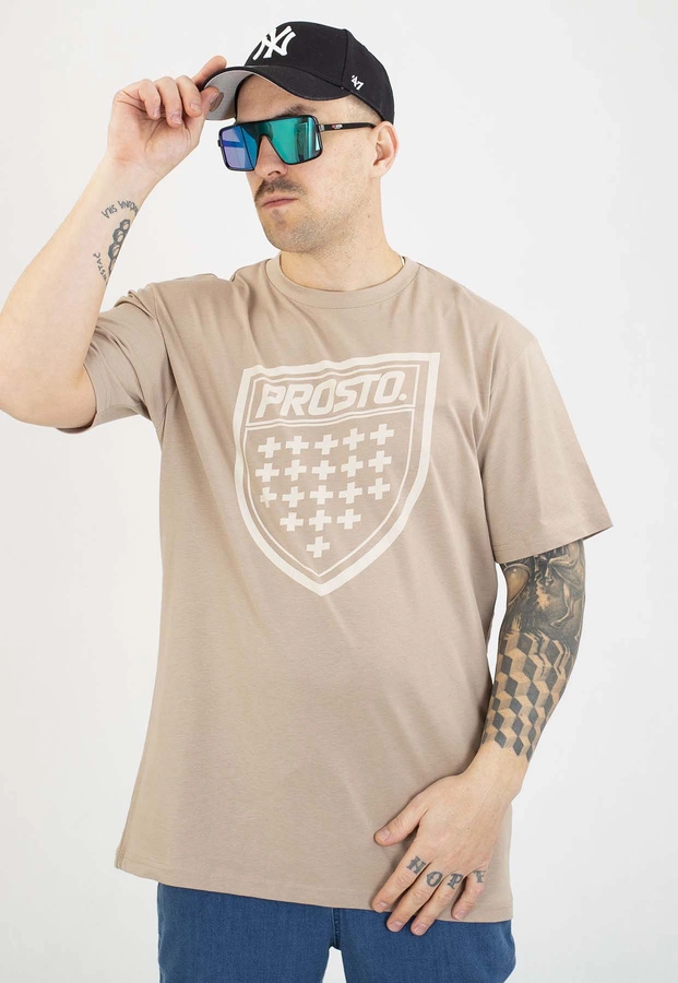 T-shirt Prosto Shield beige