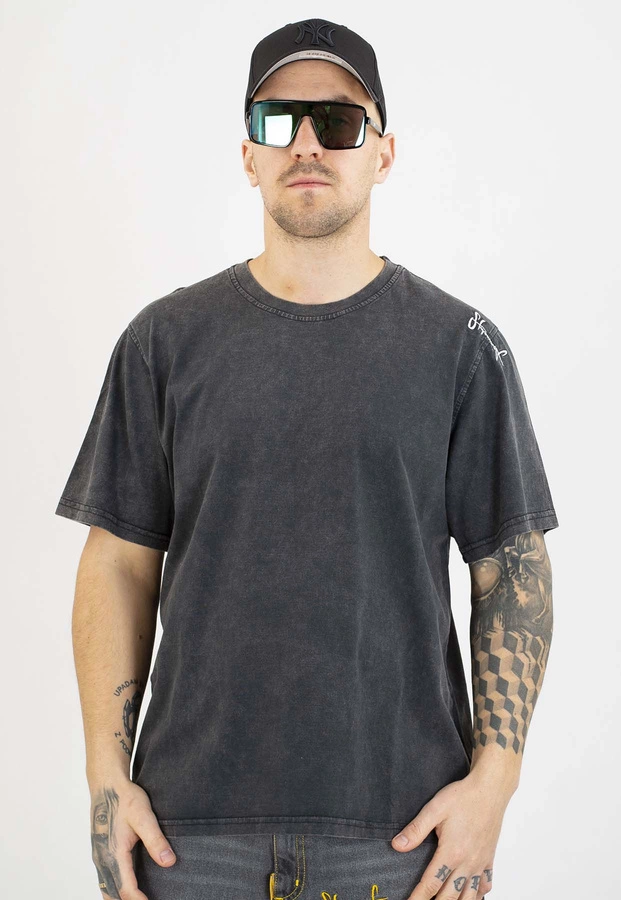 T-shirt Stoprocent Haftbark Premium czarny sprany