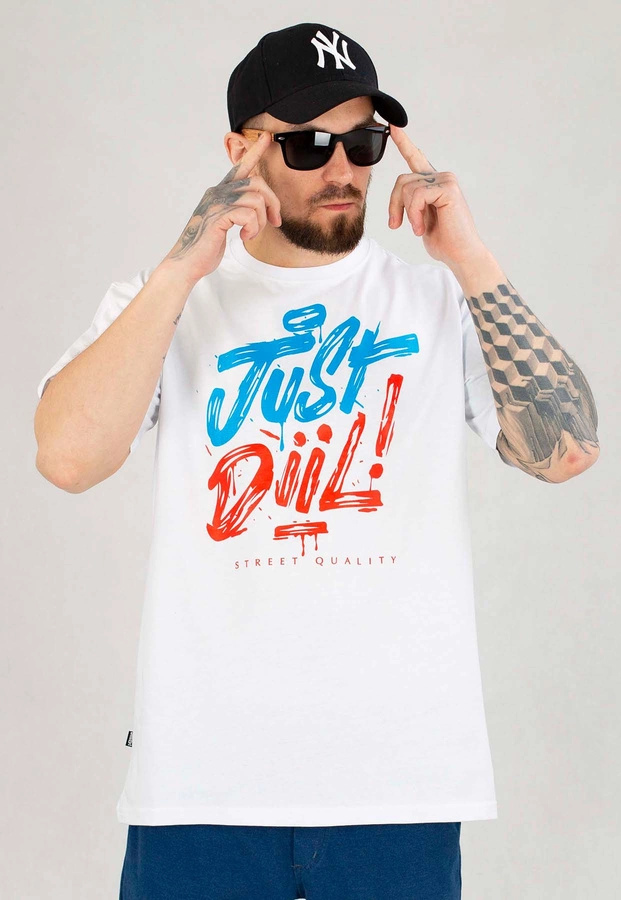 T-shirt Diil Just Diil biały